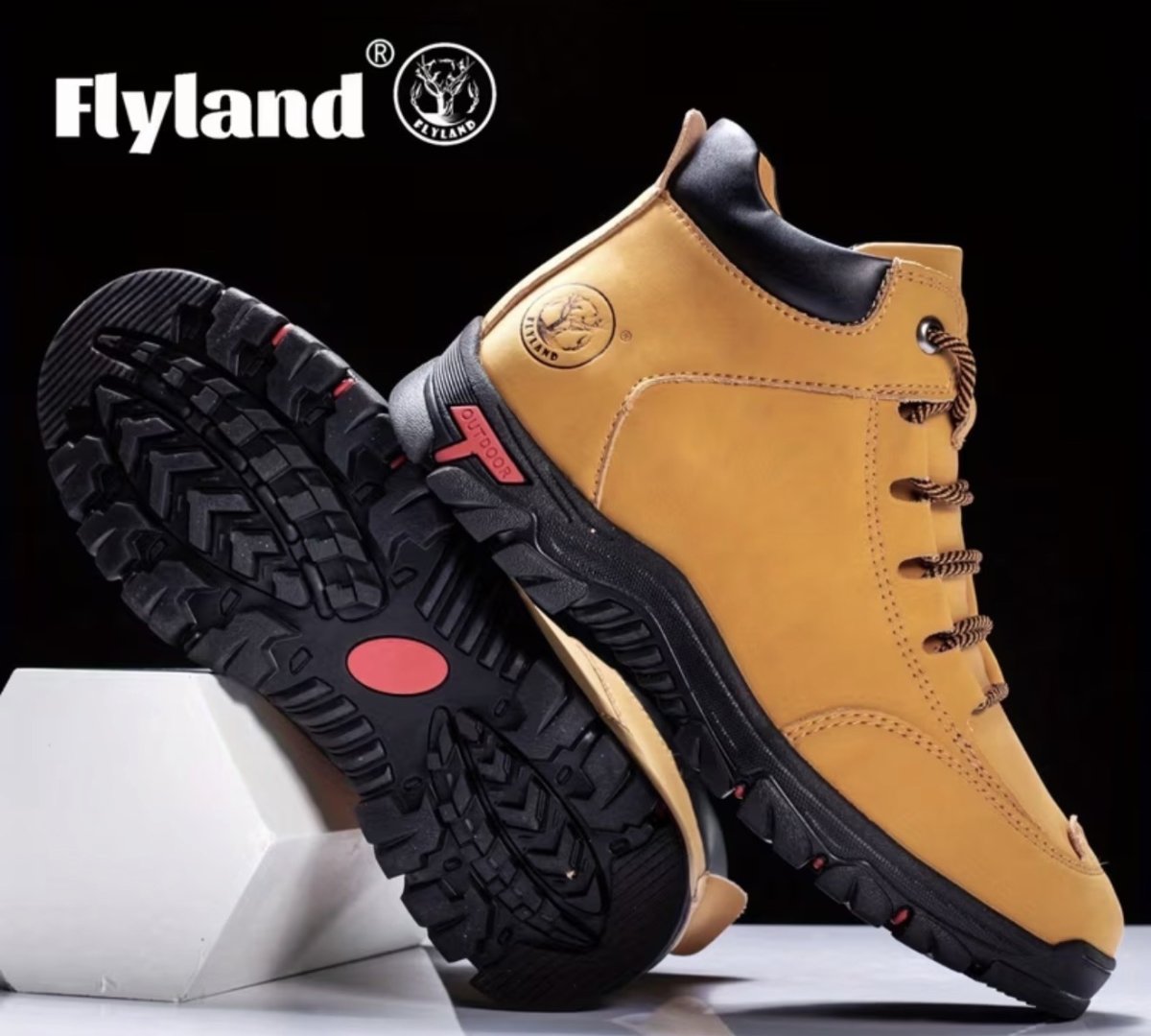 Bottines FLYLAND F7728 - Style vintage homme