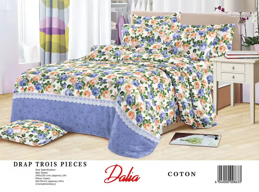 Draps de lit en coton - Dormir confortablement