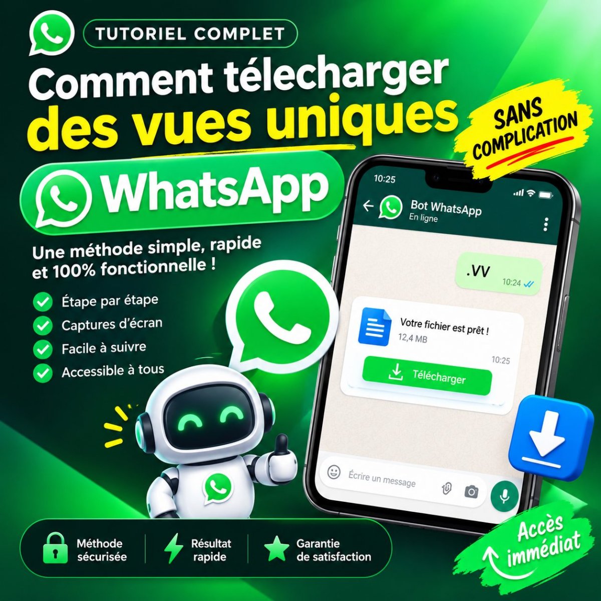 Méthode pour obtenir des vues uniques sur WhatsApp