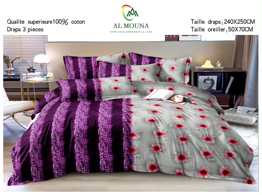 Draps de lit en coton - Dormir confortablement