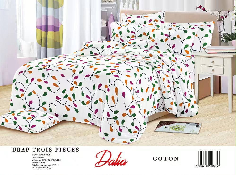 Draps de lit en coton - Dormir confortablement