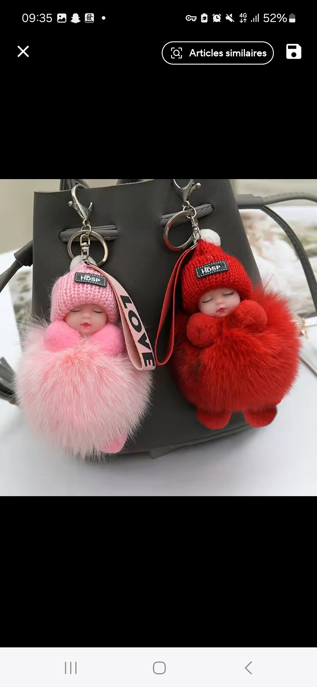 Adorables Porte-Clés Kawaii - Livraison Conakry