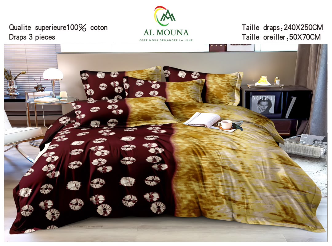 Draps de lit en coton - Dormir confortablement
